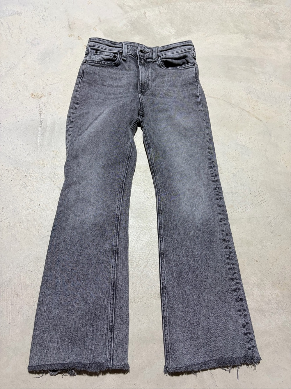 Rag & bone Nina High-Rise ankle flare Broderick 27 jeans
